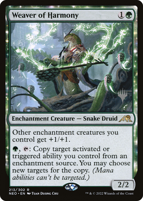 Weaver of Harmony (PPNEO-213P) - rare: (enchantment)