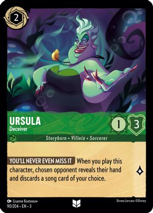 Ursula - Deceiver (90/204) - Uncommon - Cold Foil