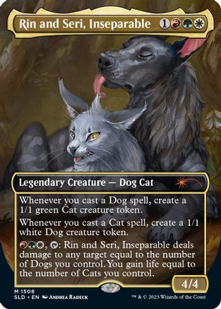 Rin and Seri, Inseparable // Rin and Seri, Inseparable (SLD-1508) - mythic (Borderless) - Foil