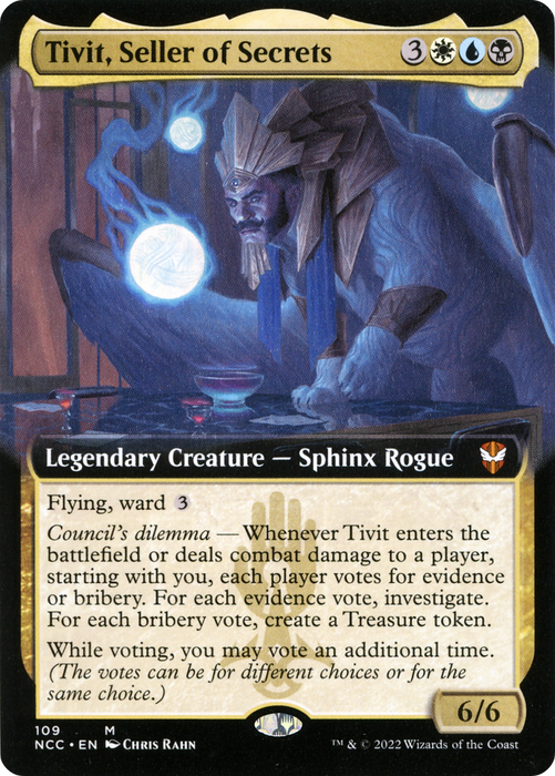 Tivit, Seller of Secrets (NCC-109) - mythic: (Extended Art) - Foil
