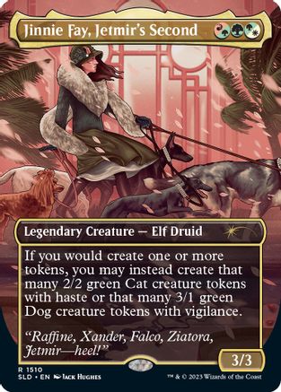 Jinnie Fay, Jetmir's Second // Jinnie Fay, Jetmir's Second (SLD-1510) - rare (Borderless) - Foil