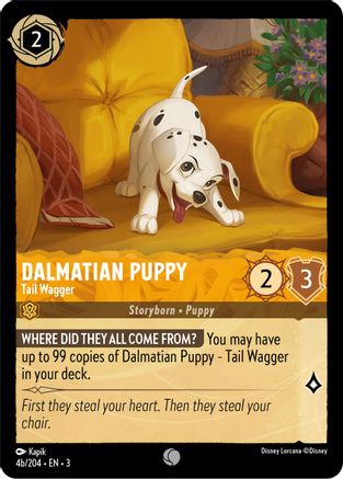 Dalmatian Puppy - Tail Wagger (4b/204) (4b/204) - Common