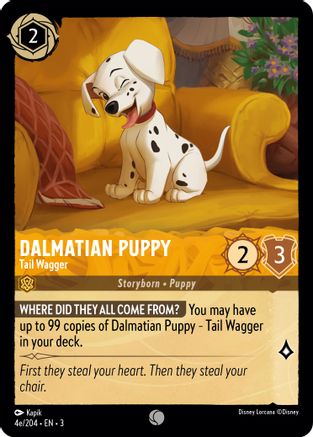 Dalmatian Puppy - Tail Wagger (4e/204) (4e/204) - Common - Cold Foil