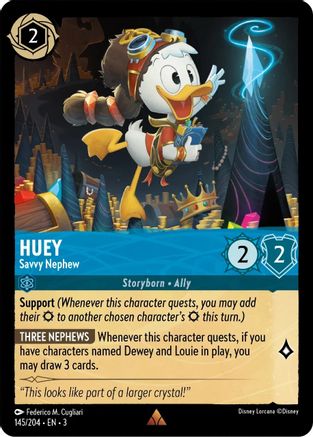 Huey - Savvy Nephew (145/204) - Rare