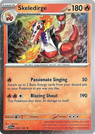 Skeledirge (038/198) - MCP  - Rare - Holofoil