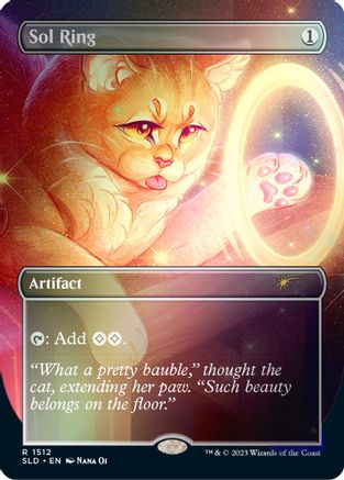 Sol Ring // Sol Ring (SLD-1512) - rare (Borderless) - Foil