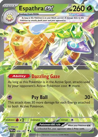 Espathra ex (006/091) - SPF  - Double Rare - Holofoil