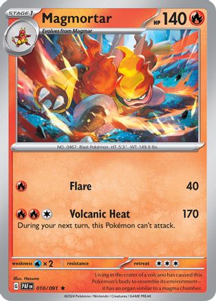 Magmortar (010/091) - SPF  - Rare - Reverse Holofoil