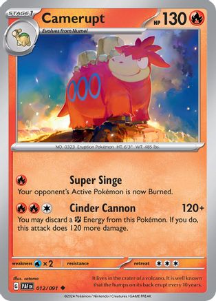 Camerupt (012/091) - SPF  - Uncommon