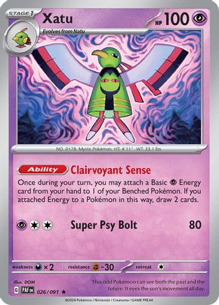 Xatu (026/091) - SPF  - Rare - Holofoil