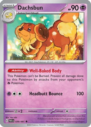Dachsbun (039/091) - SPF  - Uncommon - Reverse Holofoil