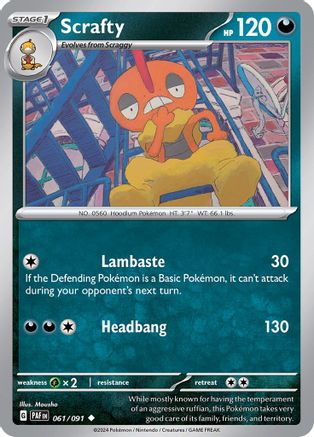 Scrafty (061/091) - SPF  - Uncommon