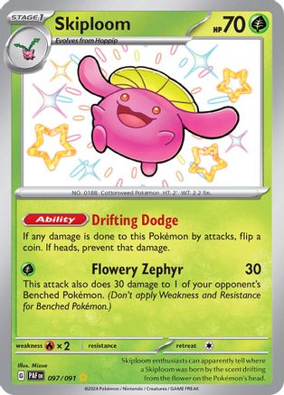 Skiploom (097/091) - SPF  - Shiny Rare - Holofoil