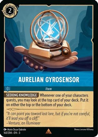 Aurelian Gyrosensor (163/204) - Rare VF - Cold Foil