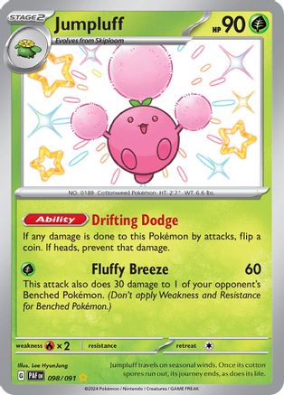 Jumpluff (098/091) - SPF  - Shiny Rare - Holofoil