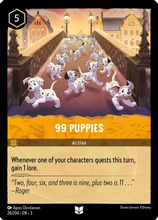 99 Puppies VF (24/204) - Inhabituelle