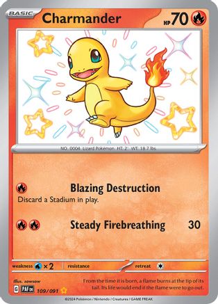 Charmander (109/091) - SPF  - Shiny Rare - Holofoil