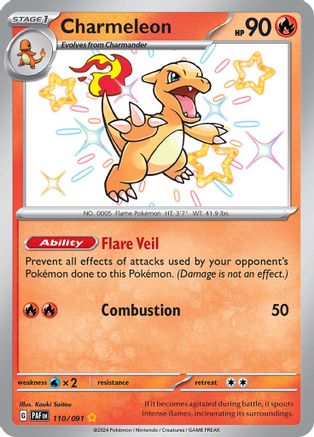Charmeleon (110/091) - SPF  - Shiny Rare - Holofoil