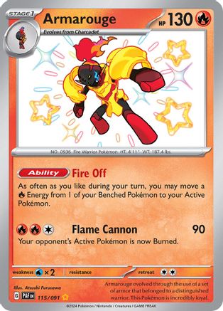 Armarouge (115/091) - SPF  - Shiny Rare - Holofoil