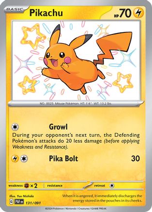 Pikachu (131/091) - SPF  - Shiny Rare - Holofoil