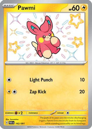 Pawmi (142/091) - SPF  - Shiny Rare - Holofoil