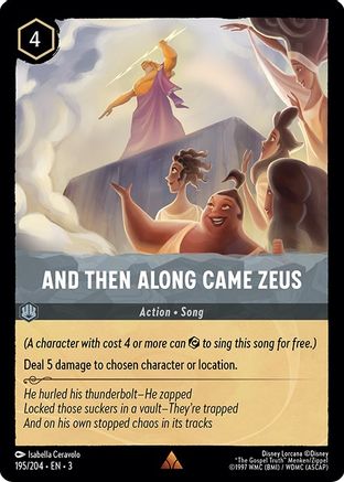 And Then Along Came Zeus (195/204) - Rare VF