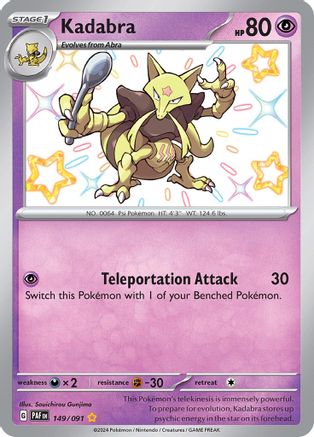 Kadabra (149/091) - SPF  - Shiny Rare - Holofoil