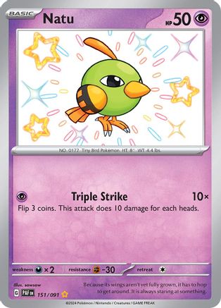 Natu (151/091) - SPF  - Shiny Rare - Holofoil