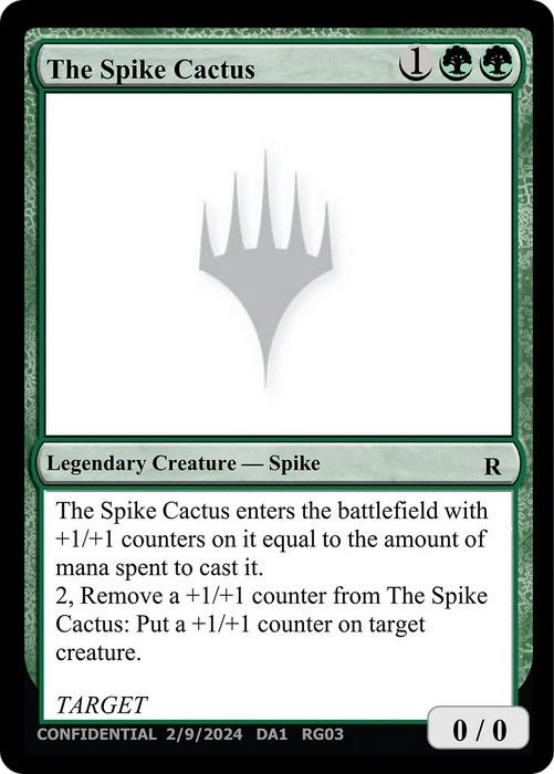 The Spike Cactus (UNK-RG03E) - rare