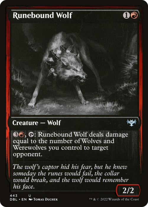 Runebound Wolf (DBL-443) - uncommon