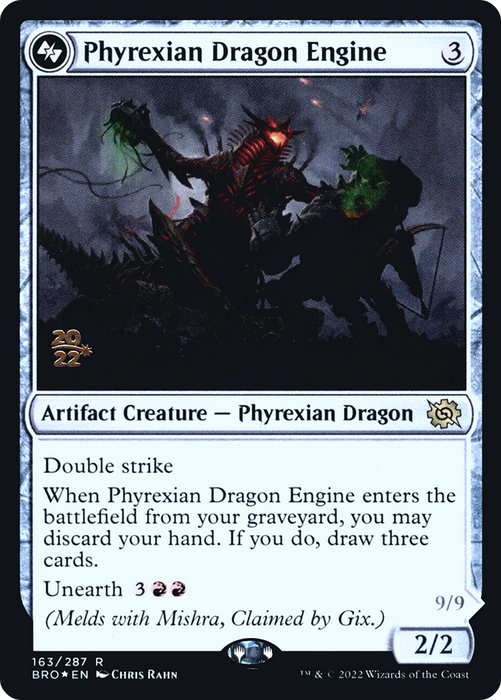 Phyrexian Dragon Engine (PRE-163AS) - rare - Foil