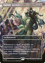 Karmic Justice (WOT-085) - rare (Borderless) - Foil