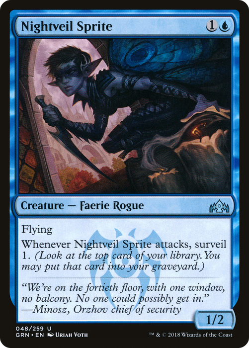 Nightveil Sprite (GRN-048) - uncommon - Foil