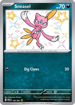 Sneasel (182/091) - SPF  - Shiny Rare - Holofoil
