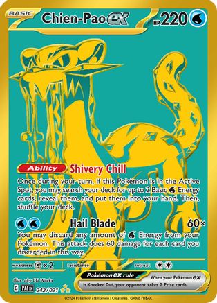 Chien-Pao ex (242/091) - SPF  - Hyper Rare - Holofoil