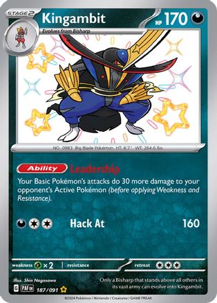 Kingambit (187/091) - SPF  - Shiny Rare - Holofoil