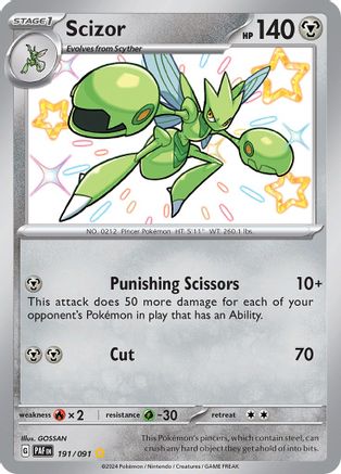 Scizor (191/091) - SPF  - Shiny Rare - Holofoil