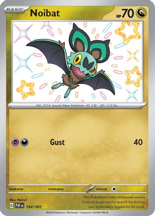 Noibat (194/091) - SPF  - Shiny Rare - Holofoil