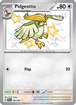Pidgeotto (197/091) - SPF  - Shiny Rare - Holofoil