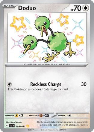 Doduo (199/091) - SPF  - Shiny Rare - Holofoil