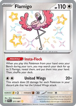 Flamigo (211/091) - SPF  - Shiny Rare - Holofoil