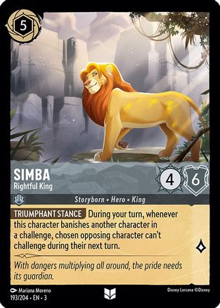 Simba - Rightful King (193/204) - Uncommon