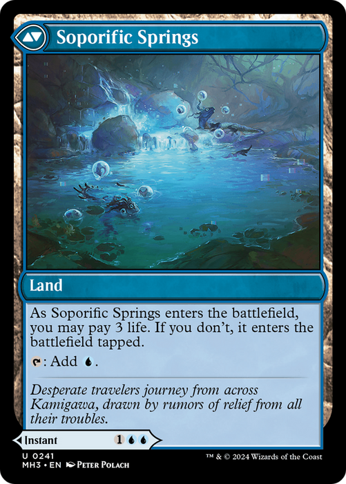 Sink into Stupor // Soporific Springs (MH3-241) - uncommon - Foil