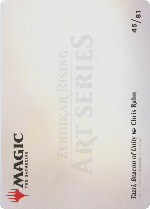 Tazri, Beacon of Unity // Tazri, Beacon of Unity (AZNR-045) - common (Borderless) - Foil