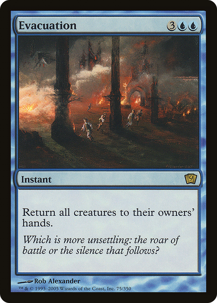 Evacuation (9ED-75★) - rare - Foil