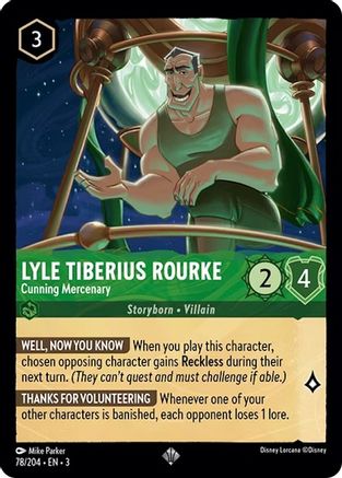 Lyle Tiberius Rourke - Cunning Mercenary (78/204) - Super Rare