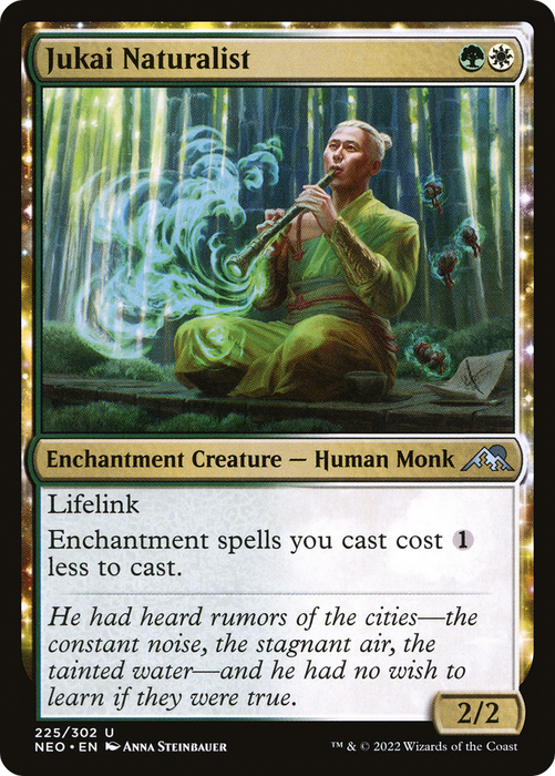 Jukai Naturalist (NEO-225) - uncommon: (enchantment) - Foil