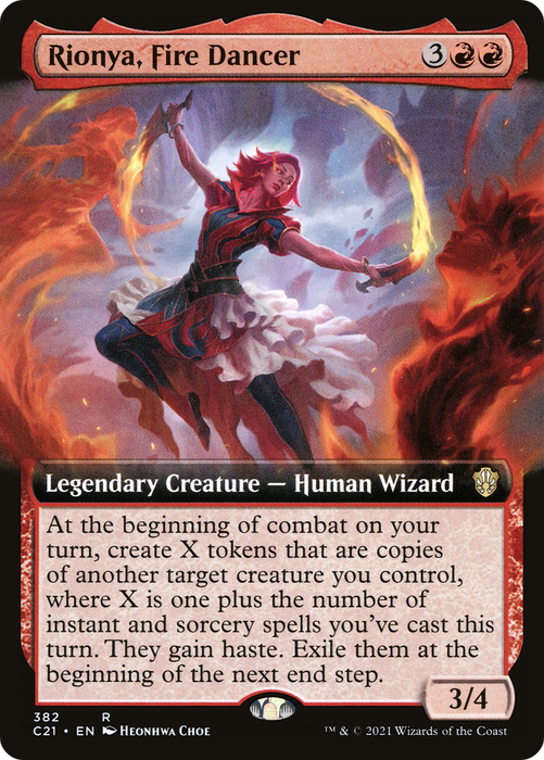 Rionya, Fire Dancer (C21-382) - rare: (Extended Art)
