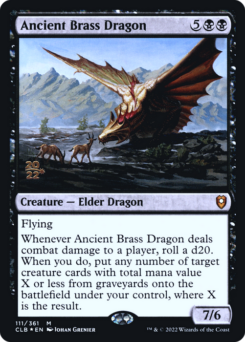 Ancient Brass Dragon (PRE-111S) - mythic - Foil