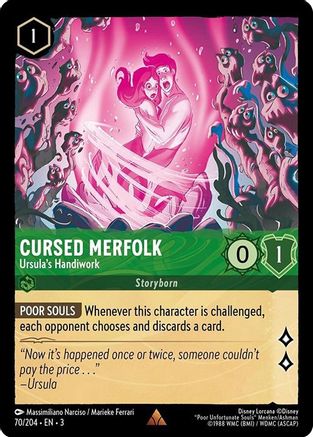 Cursed Merfolk - Ursula's Handiwork (70/204) - Rare - Cold Foil